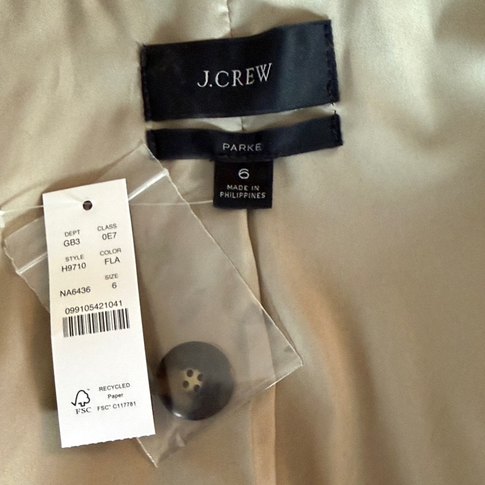 J. Crew Women's Beige Parke Blazer NWT - Picture 2 of 7